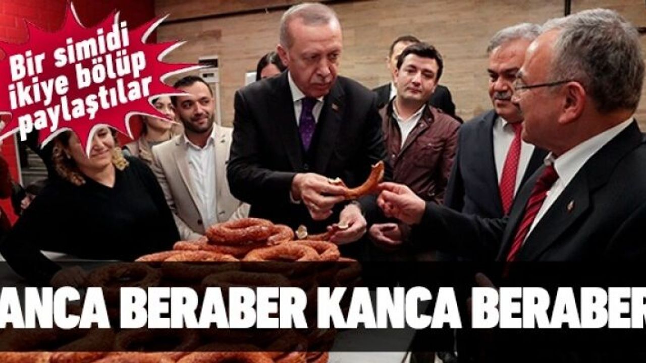 Cumhurbaşkanı simidini Hilmi Güler ile paylaştı