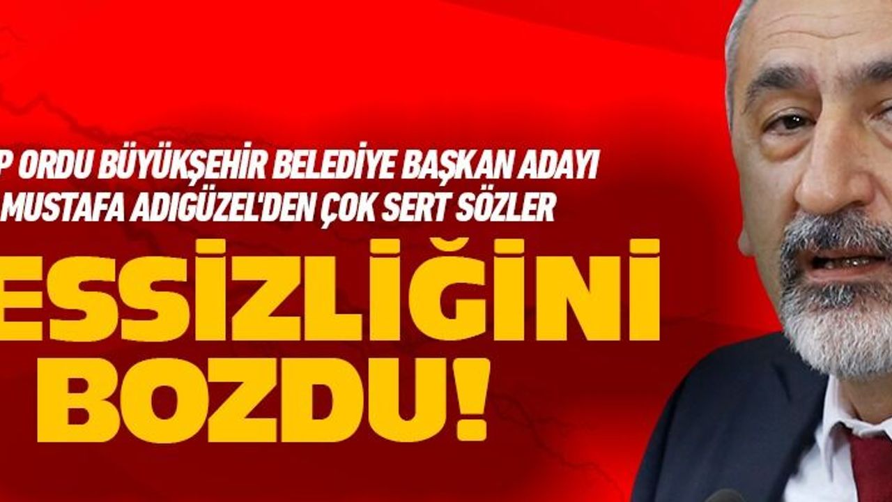 CHP'li Mustafa Adıgüzel sessizliğini bozdu