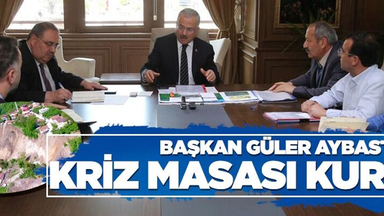 Aybastı için kriz masası kuruldu