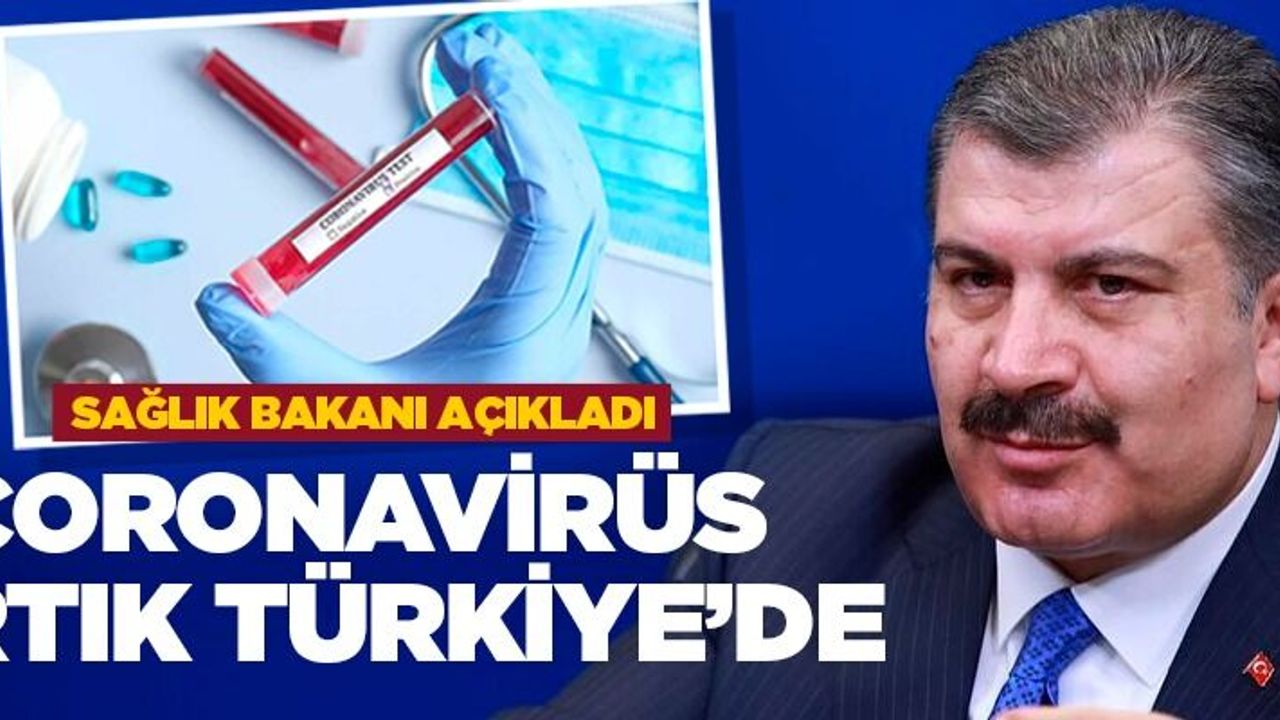 Türkiye'de ilk 'Koronavirüs' vakası