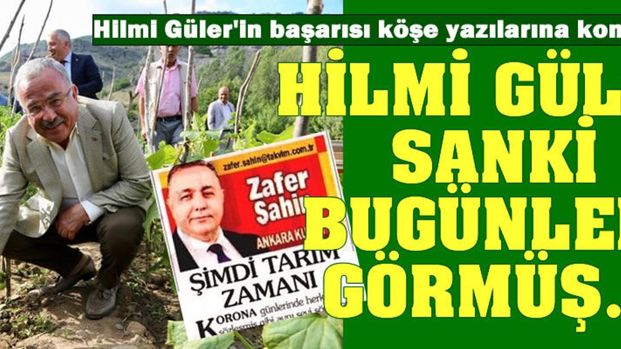 Ulusal basın köşe yazarlarından Hilmi Güler'e övgü: "Sanki bugünleri görmüş gibi..."