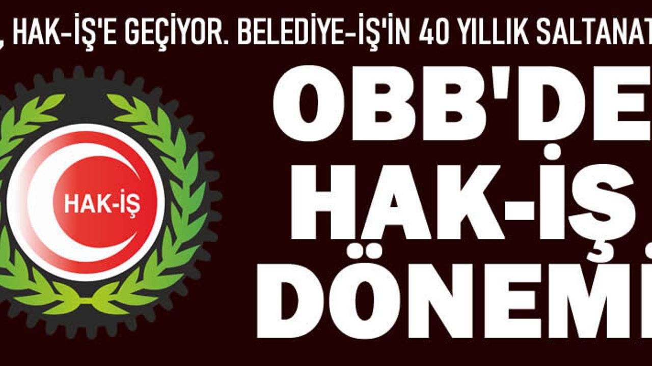 İşçiler, Belediye-İş'ten ayrıldı