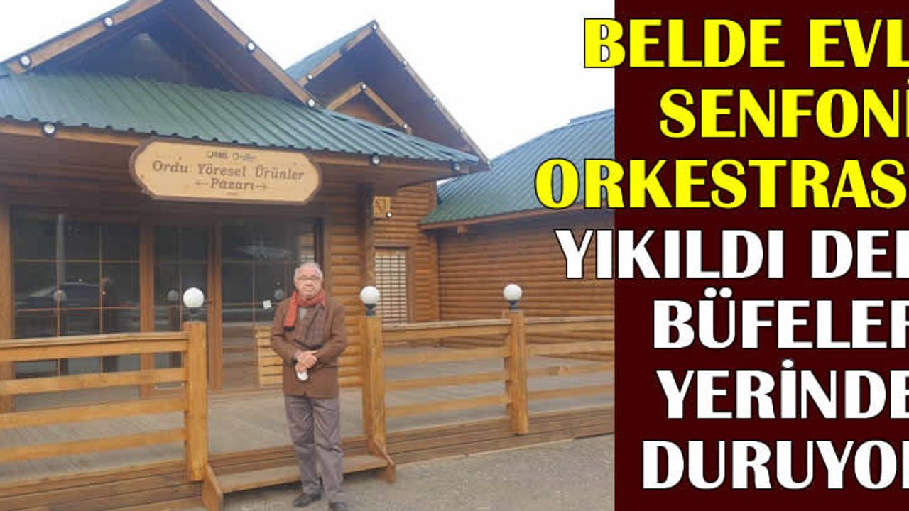 Belde Evler Senfoni Orkestrası'nın yıkıldı dediği büfeler yerinde duruyor