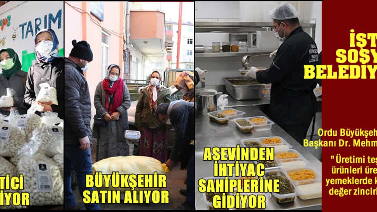 Üretici üretiyor, aşevi pişiriyor