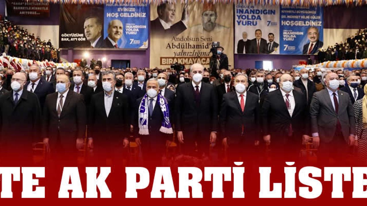 İşte AK Parti Ordu İl Yönetim Kurulu