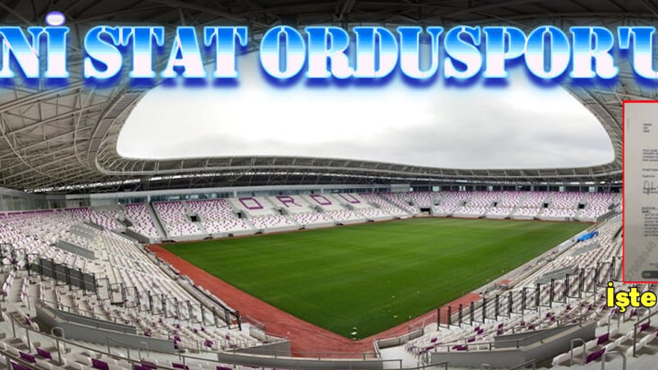 Yeni stat sezon sonuna kadar Orduspor'un! İşte belgesi...