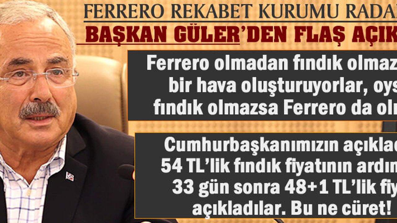 Ferrero için  suç duyurusu! Rekabet Kurumu harekete geçti