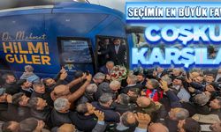 Seçimin en büyük favorisi Başkan Güler'e coşkulu karşılama
