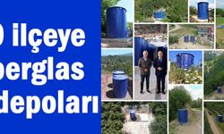 19 İLÇEYE KIRILMAYAN,YIPRANMAYAN, SAĞLAM, YERLİ ÜRETİM FİBERGALSS SU DEPOLARI YERLEŞTİRİLİYOR