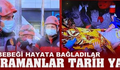 Ayda bebeğin kahramanları...Bravo çocuklar..