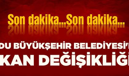 ORDU BÜYÜKŞEHİR BELEDİYESİ'NDE KAN DEĞİŞİKLİĞİ