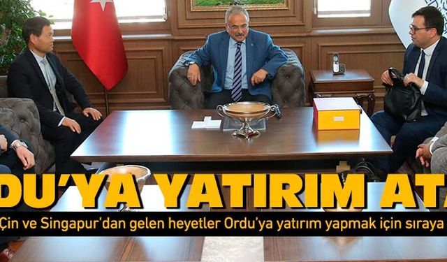 Çin ve Singapur Ordu'da yatırım yapmaya hazırlanıyor