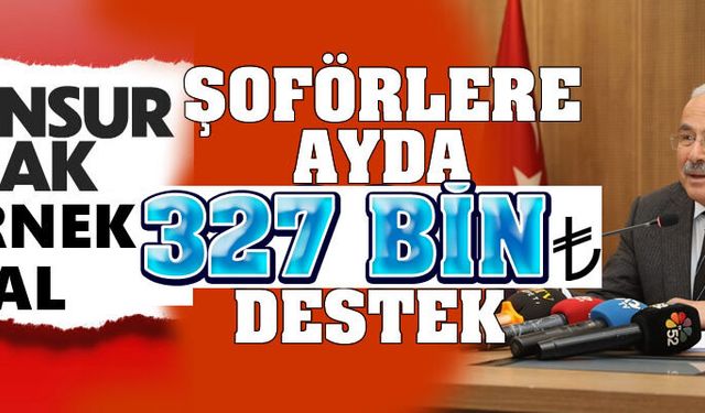 Ankara'da şoför kontak kapattı, Ordu'da ise şoförlere Başkan Güler'den 327 bin liralık destek geldi