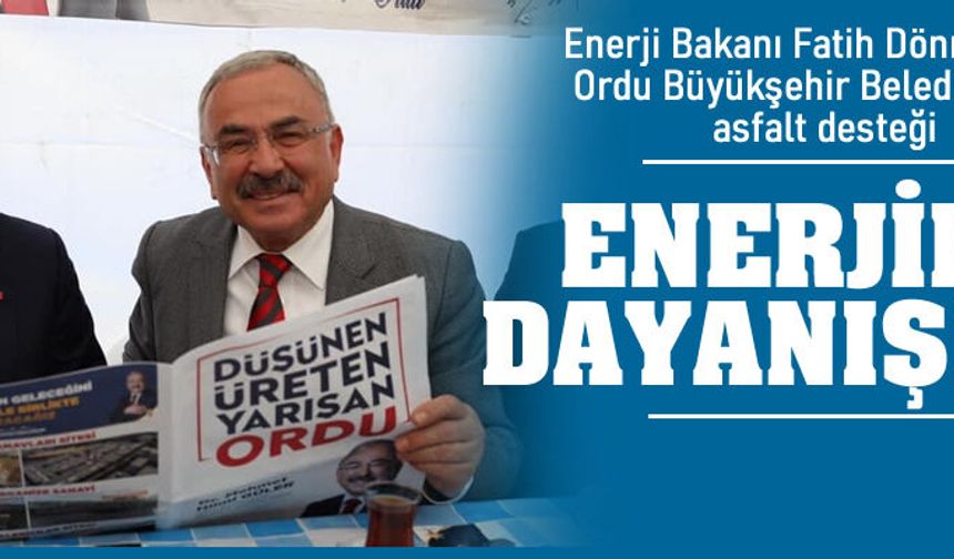 İki Enerji Bakanının dayanışmasından Ordu kazançlı çıkıyor