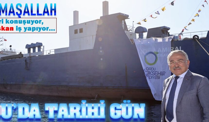 Birileri laf ihracatı yaparken Hilmi Başkan Ünye Limanı'ndan Rusya'ya sebze-meyve ihracatı yapıyor