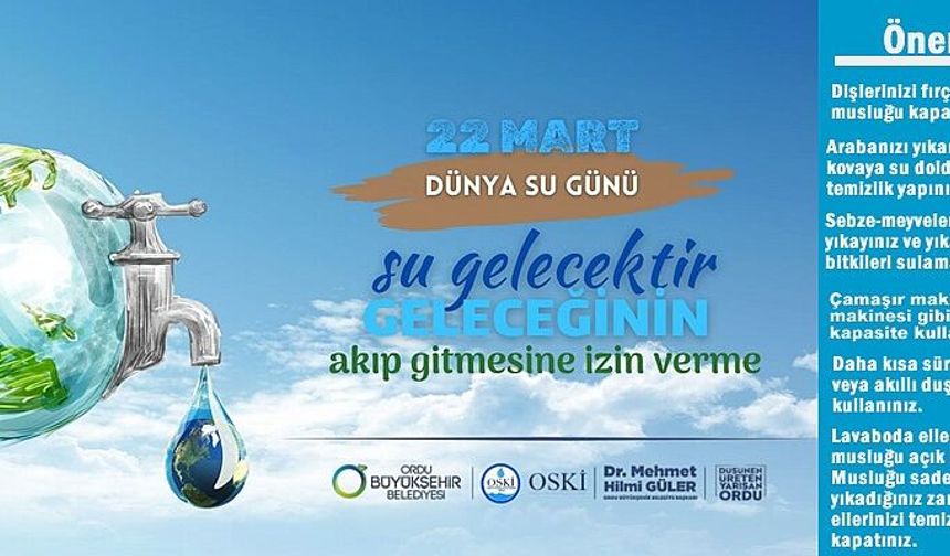 DÜNYA SU GÜNÜ ÖNERİLERİ