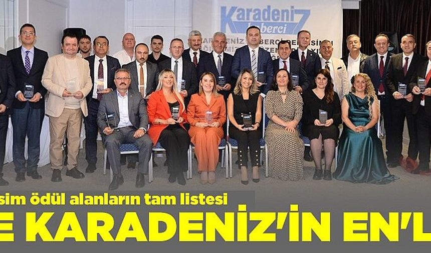 Karadeniz Haberci'den muhteşem ödül töreni